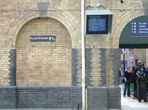 Platform 9 3/4, the reception platform for students journeying on the Hogwarts Express