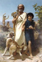 Homer and His Guide, by William-Adolphe Bouguereau (1825-1905)