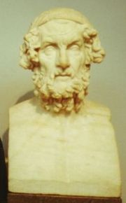 Bust of Homer in the British Museum