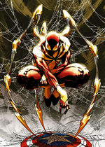 The "Iron Spider" costume. Art by Michael Turner.