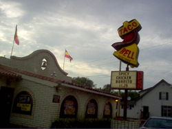 Taco Bell's original restaurant design.