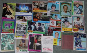 Various trading cards
