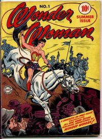 The first issue of Wonder Woman, Summer 1942. Art by H.G. Peter.
