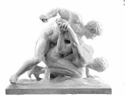 "The Wrestlers" from Uffizi Gallery, Florence.
