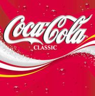The current official logo for Coca-Cola Classic.