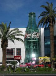 The Las Vegas World of Coca-Cola museum in 2000