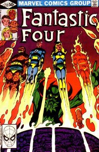 John Byrne gets  "Back to the Basics" in FF #232, his debut as writer-artist. Cover inks: Terry Austin.