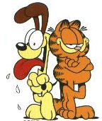 Garfield (right) and Odie