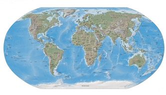Map of the Earth (Medium) (Large 2 MB)