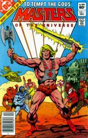 He-Man as seen in a DC comic from December, 1982, one of his earliest appearances and preceding the debut of his animated series.