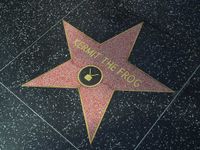 Kermit has a TV star on the Hollywood Walk of Fame located at 6801 Hollywood Blvd.