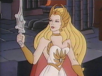 She-Ra, as she appeared in her own Filmation animated series.