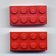 Mega Bloks building blocks (above) are compatible with Lego interlocking building blocks.(below)