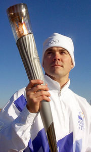 For months before the Olympic Games, runners relay the Olympic Flame from Olympia to the opening ceremony.