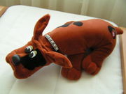 The hip red pound puppy with studded collar