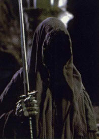 One of the Nazgûl portrayed in The Lord of the Rings film trilogy
