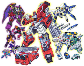 The Autobots (Cybertrons) and the Predacons (Destrongers).