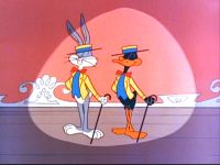 Bugs Bunny and Daffy Duck.